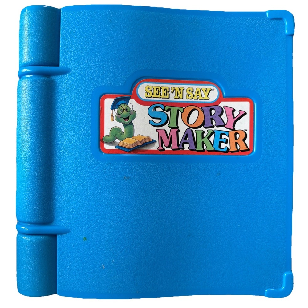 Vintage Mattel See 'N Say Story Maker Blue Book 1991 Tested and Working